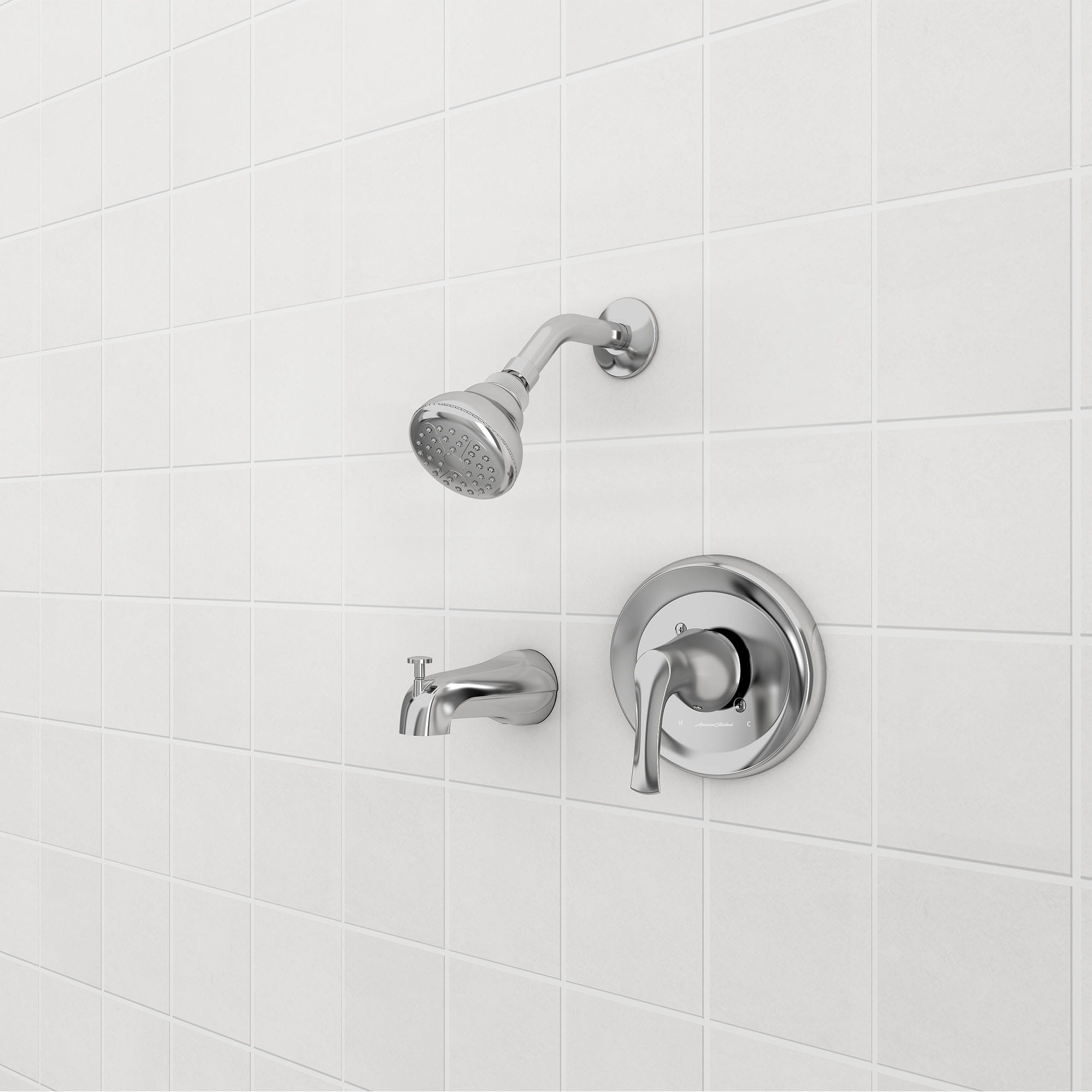 Bedminster Tub and Shower Trim Kit with Valve CHROME